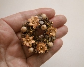 Dollhouse miniature garden arrangement 1:12