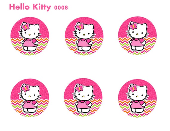 Hello Kitty Cupcake Toppers Hello Kitty Cup Stickers Hello