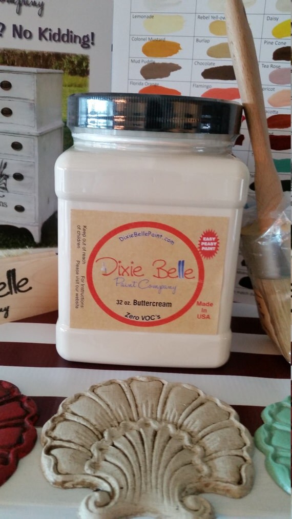 Dixie Belle Chalk Mineral Paint Buttercream Great nuetral