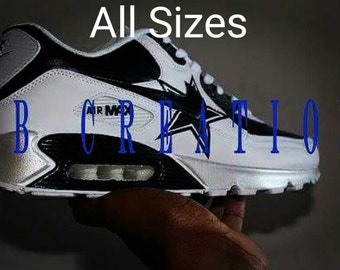 custom atlanta shoes Max Custom by Dallas ROBCREATIONS 90 made to Cowboys Air order