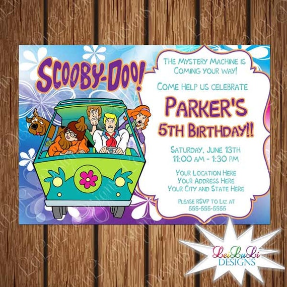 Scooby Doo Printable Birthday Invitation