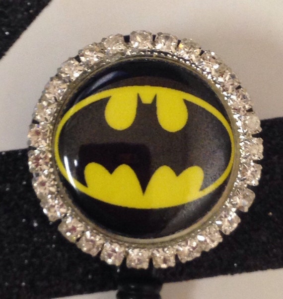 Batman Bling Nursing Badge Reel ER Nurse Pt By