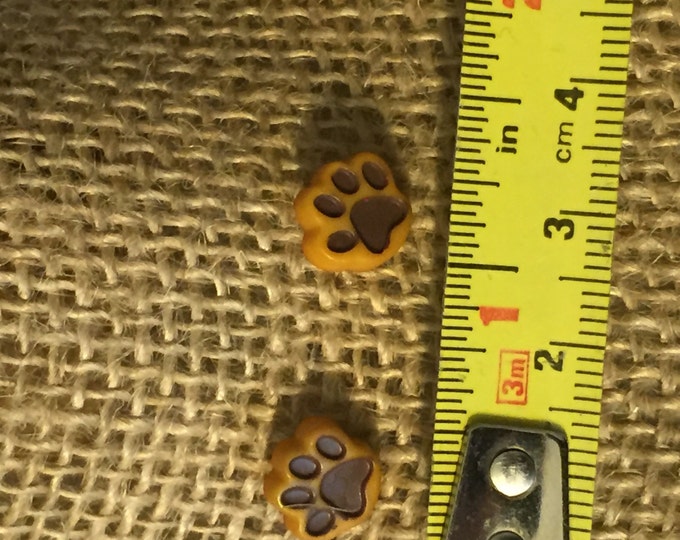 Puppy paw earrings (small)