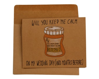 Will you be my bridesmaid funny - Funny bridesmaid proposal card - funny bridesmaid card - card for bridesmaids funny - bridesmaid card
