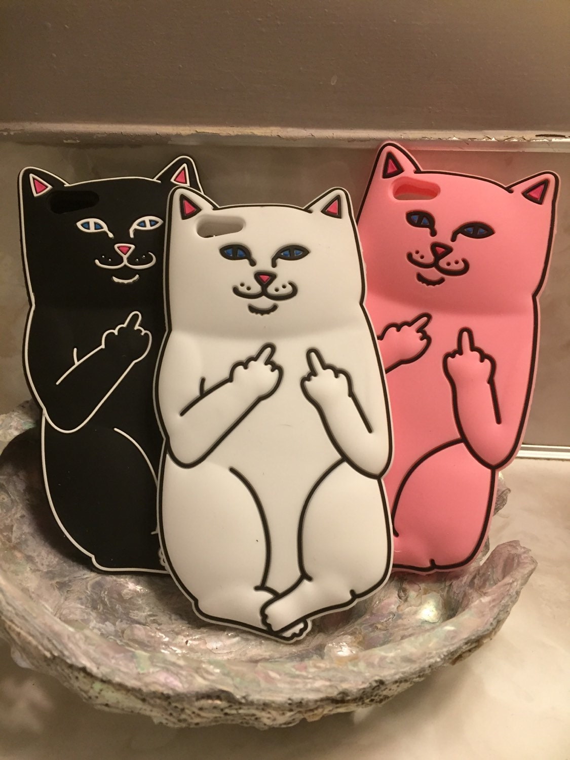 White Black and Pink Rip  N  Dip  Lord Nermal phone case  for