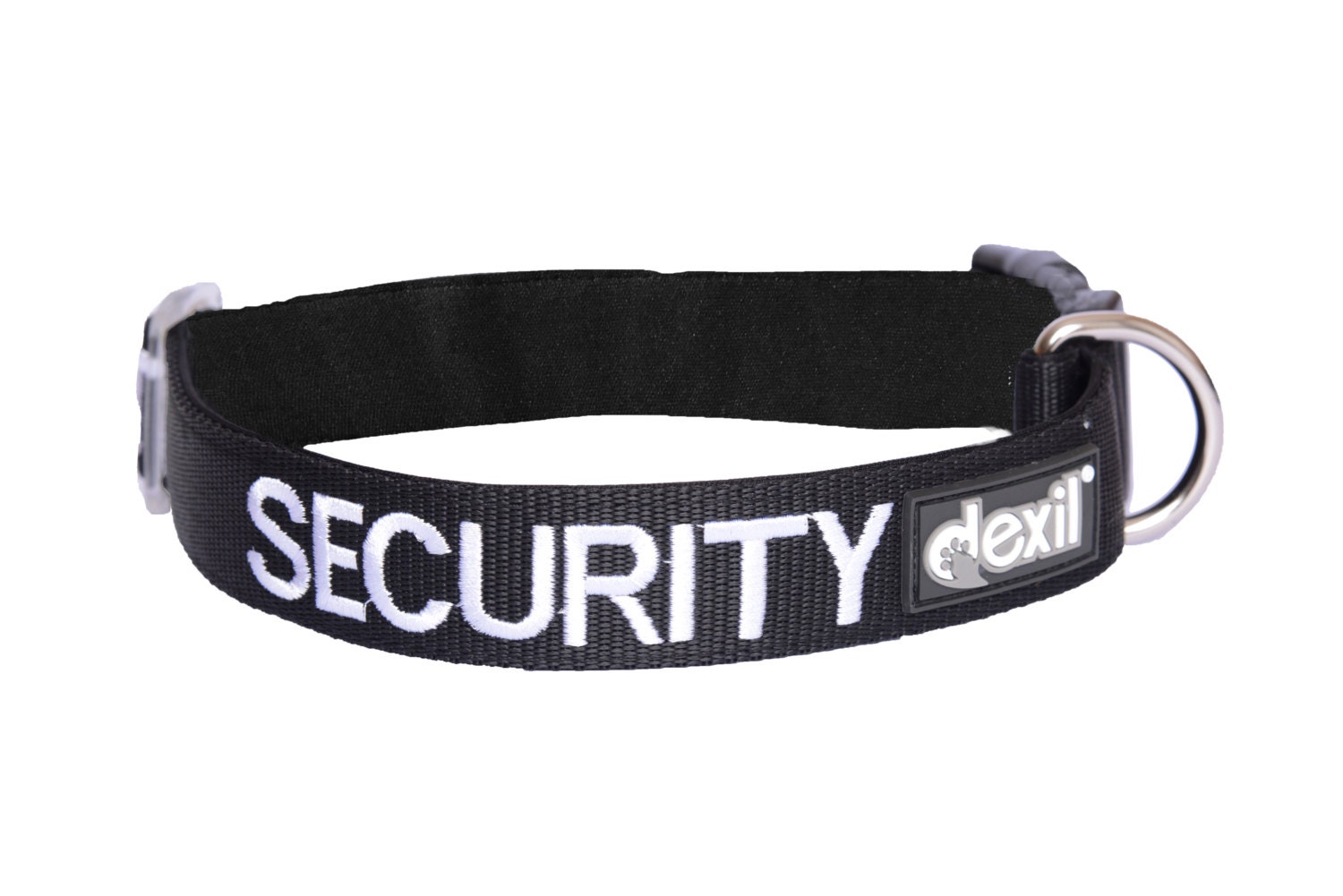 Color Coded Black SECURITY Dog Collar Buckle S M L XL Large
