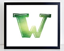 Unique wooden letter w related items | Etsy