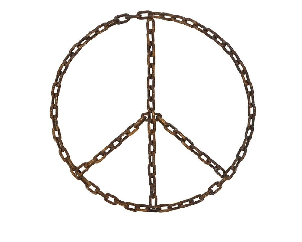 Peace Sign Chain Wall Decor Free Shipping