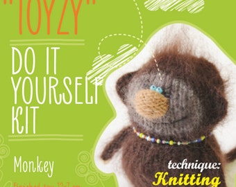 Tz-K006 Toyzy Kit «Monkey» - Technique Knitting