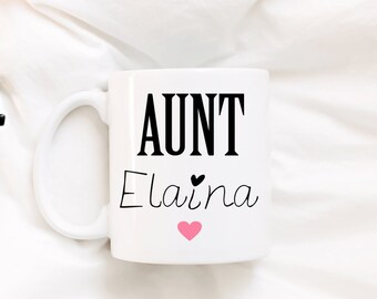 Aunt Mug/surprise mug/you're going to be an aunt/auntie/coffee mug/DISHWASHER SAFE