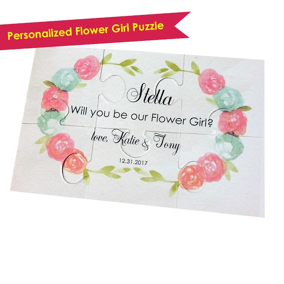Flower Girl Proposal Flower Girl Puzzle Will by SavortheMemories