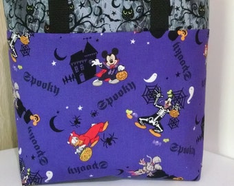 Halloween Childrens Disney Mickey Mouse and Minni Mouse Halloween Trick or Treat Bag Halloween Tote Mickey Minni Ladies Halloween Tote