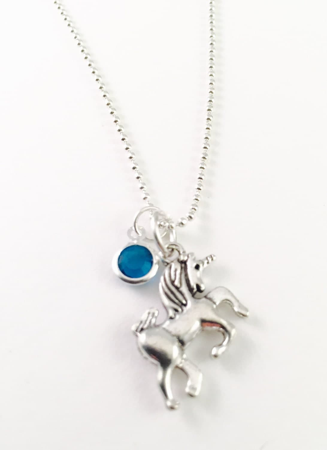 Personalized Unicorn Necklace Necklace Charm by AlwaysBeYouJewelry