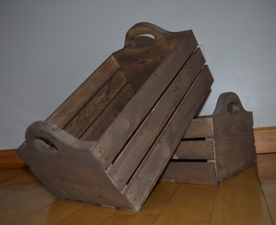 Rustic Wooden Crates by OldGermanCrateCo on Etsy