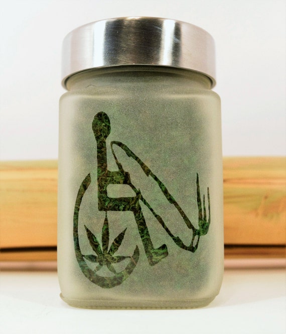Cannabis Accessible Stash Jar Medical Marijuana Gift Weed