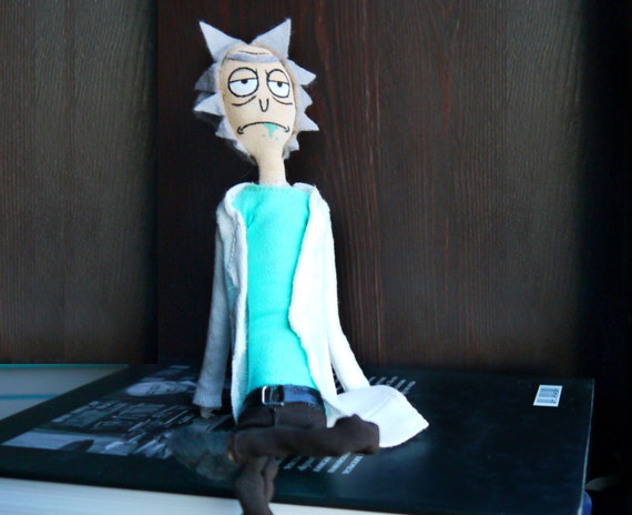 Rick And Morty Cartoon Rick Sanchez Doll Posable Doll Of