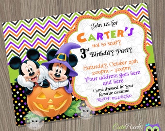 mickey mouse halloween invitation halloween invitation mickey mouse birthday halloween party mickey - Minnie Mouse Halloween Party mickey mouse halloween invitation halloween invitation mickey mouse birthday halloween party mickey - Minnie Mouse Halloween Party