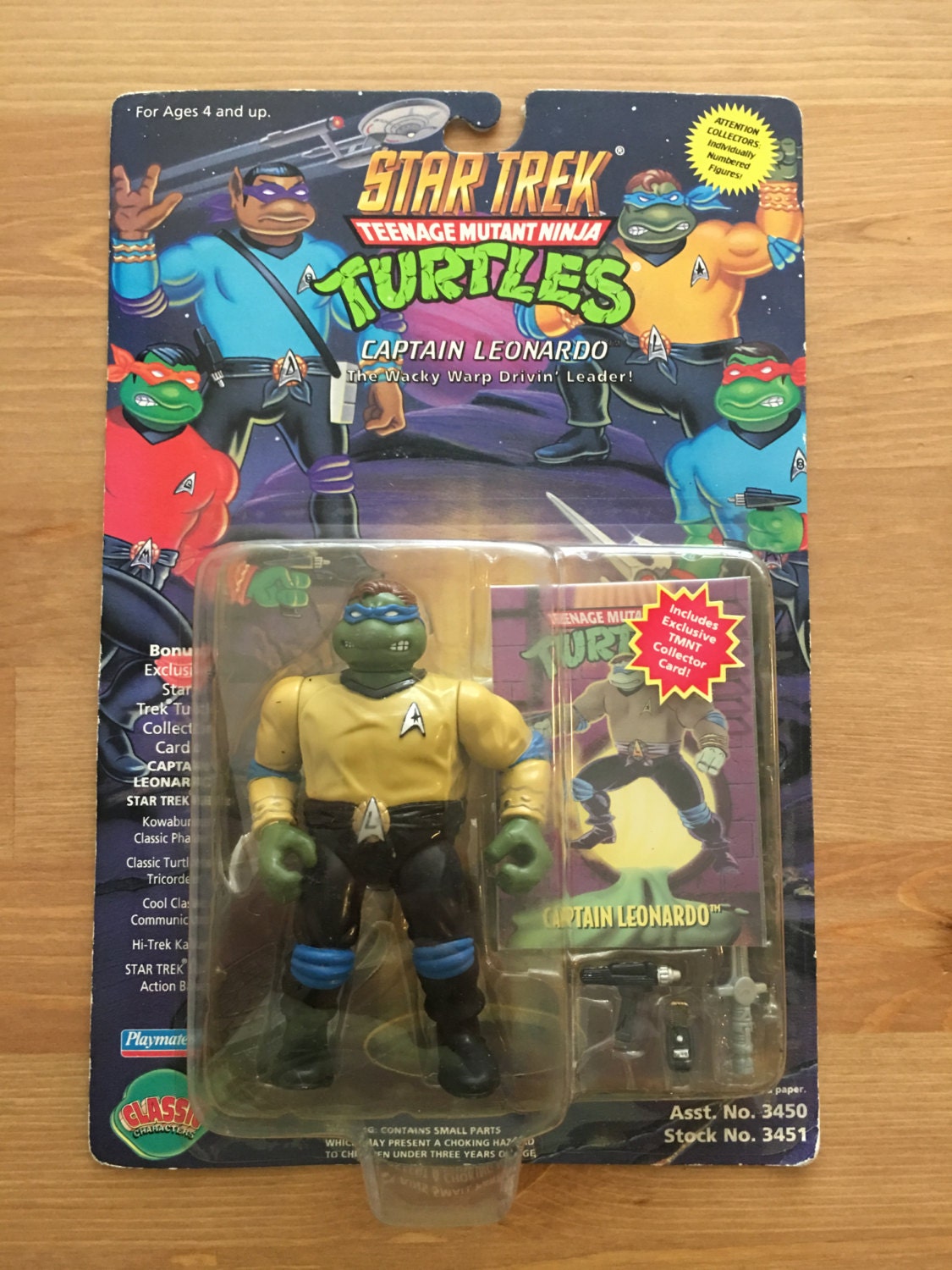 1994 TMNT Playmates Teenage Mutant Ninja Turtles Star Trek