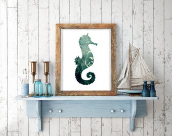 Seahorse Wall Art seahorse wall art | etsy Seahorse Wall Art seahorse wall art | etsy