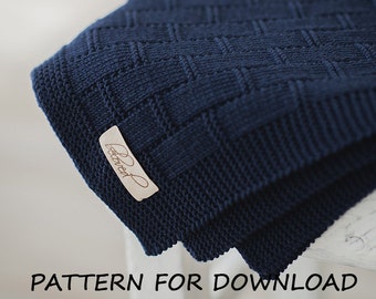 Baby Blanket Knitting Pattern in English, Baby Blanket Pattern, Knit Baby Blanket Pattern, Knitted Baby Pattern,Instant Download PDF Pattern