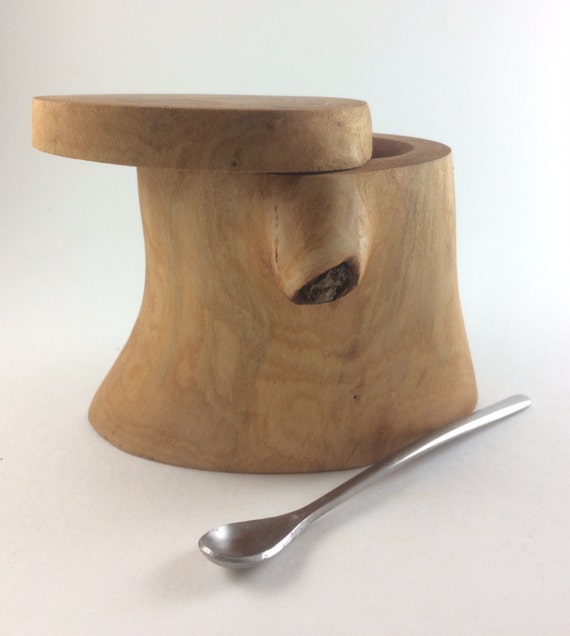 Handmade Wood Salt Cellar Maple