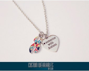 I Love Someone With Autism Necklace!