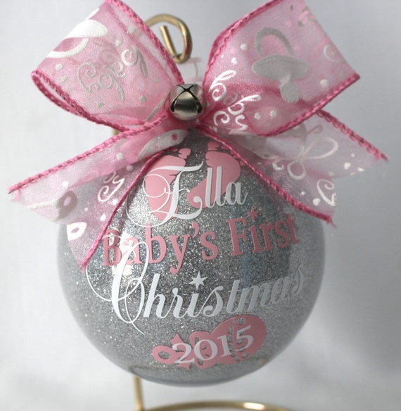 Baby's First Christmas Ornament personalized New baby
