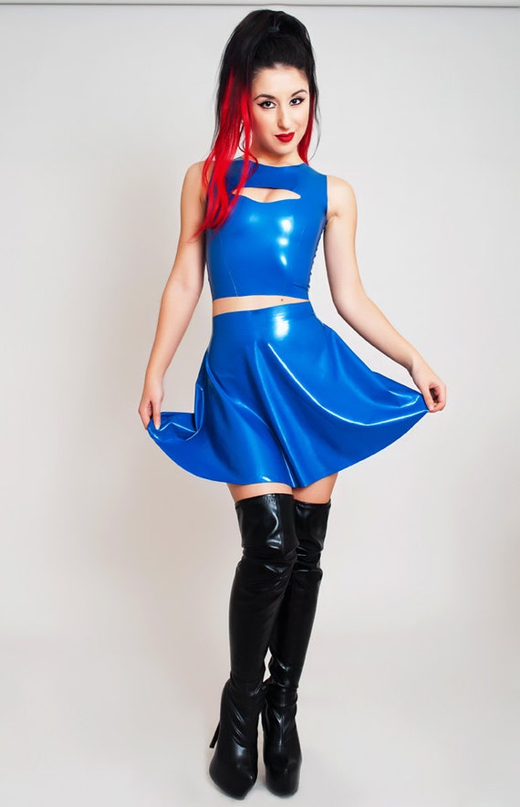 Latex Mini Skirt 91
