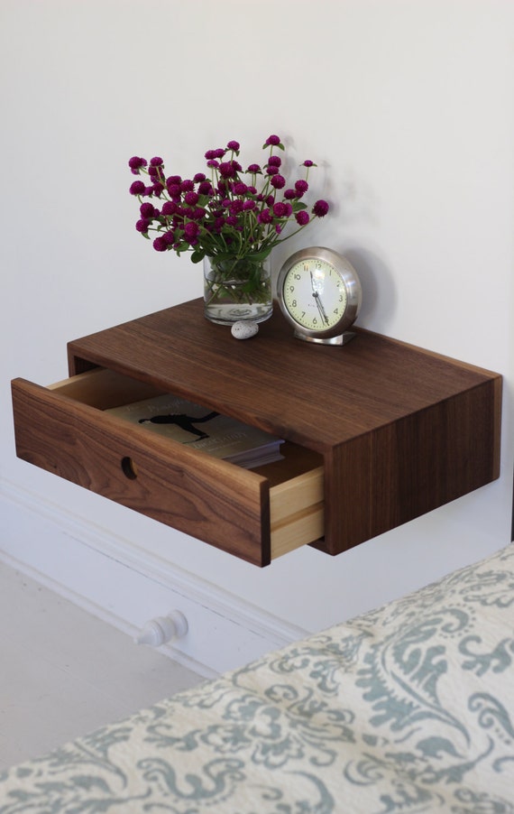 Floating Nightstand with Drawer / Mid Century Modern by ...