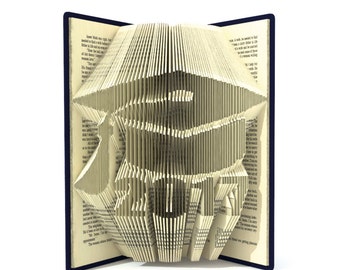 Book folding pattern - Graduate cap 2017 - 253 folds + Tutorial with Simple pattern - Heart - HO0402