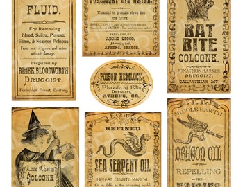 Halloween Poison Labels Halloween Witch Potion Labels