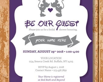 Disney bridal shower | Etsy