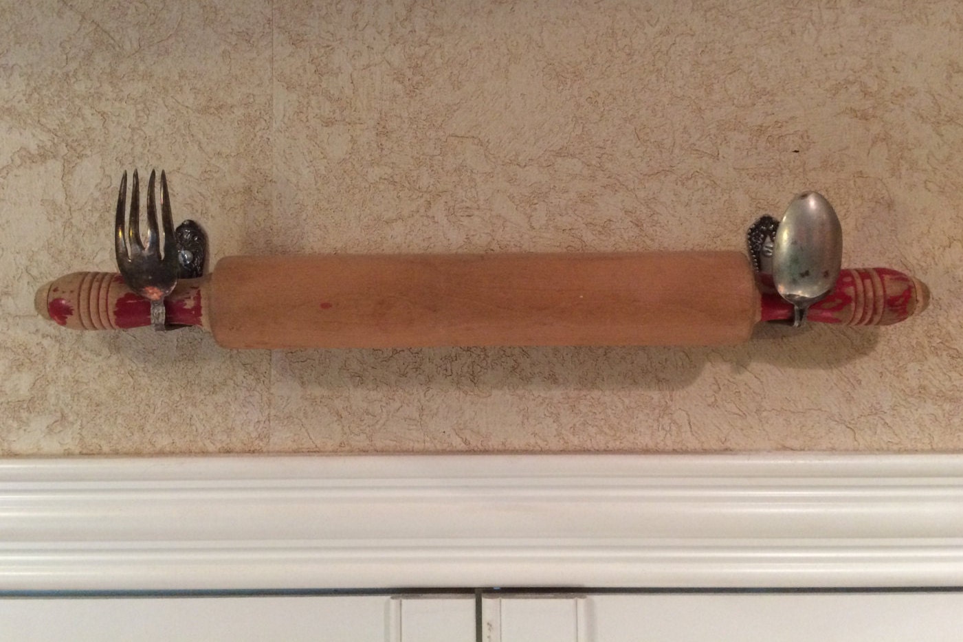 Rolling Pin Hangers Made from Forks and Spoons by CurvesandEdges