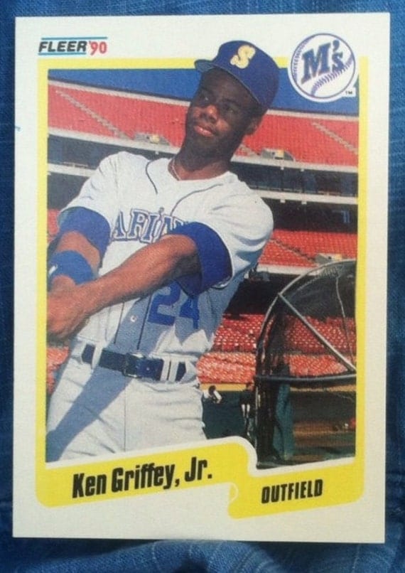 1990 Fleer KEN GRIFFEY Jr 2nd Year Card 513 NOS