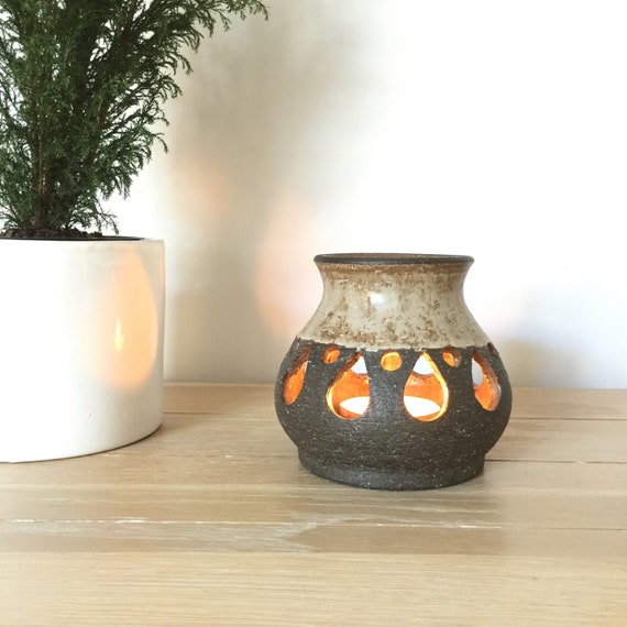 Løvemose ceramic votive holder