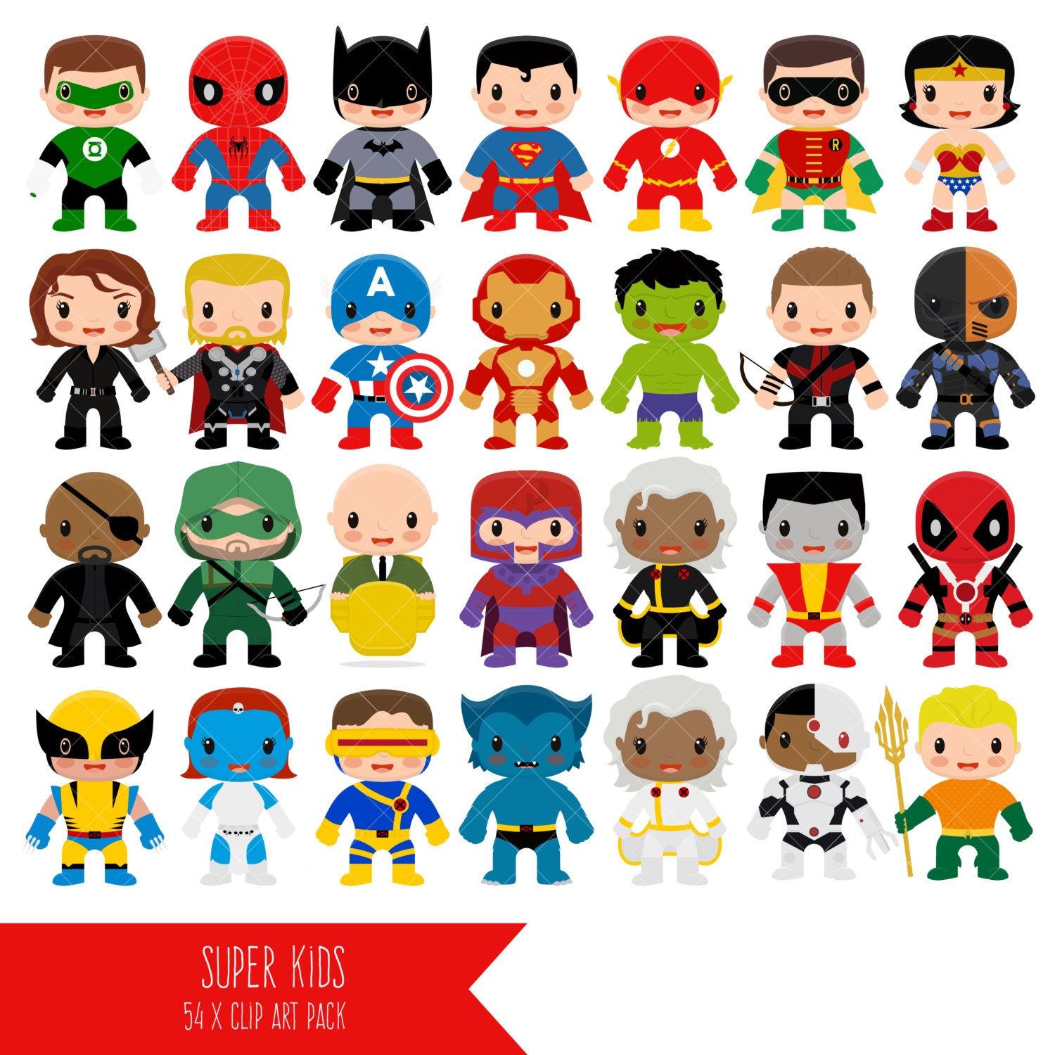 Superhero Clipart / Super Hero Clip Art