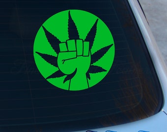 Pot leaf decals | Etsy