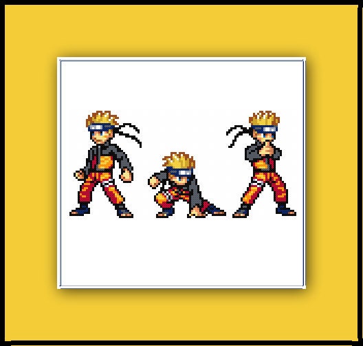 Naruto Cross Stitch Pattern Anime by SpriteStitches on Etsy