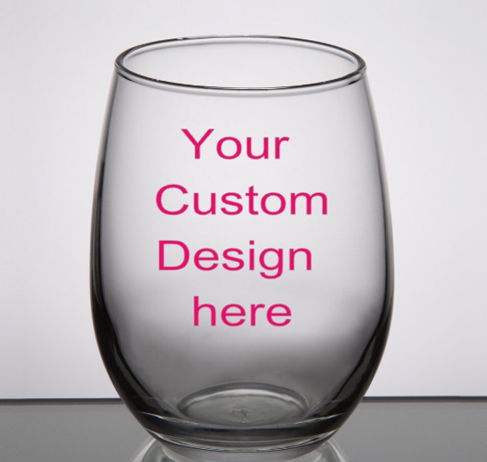 Design Your Own Wine Glasses Custom Wine Glasses by UrbanGlasses