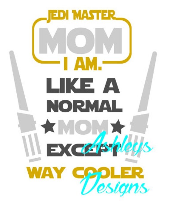 Download Jedi Mom Dad Star Wars SVG File by TheSVGcorner on Etsy