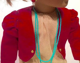 Doll Sized Dirigible Plum Earrings and Cork Necklace Set - Luna Lovegood inspired
