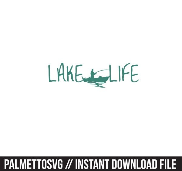 Download lake life stencil svg dxf file instant download by palmettosvg