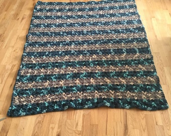 free beginner crochet striped afghan 4 ply yarn patterns