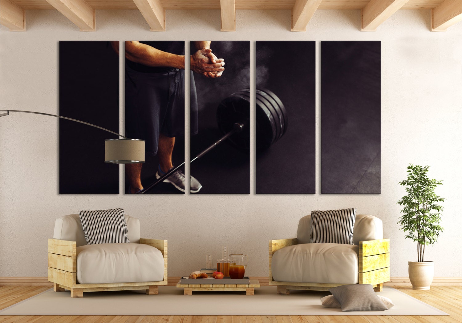 Gym Wall Art / Crossfit Wall Art / Bodybuilding Canvas Print