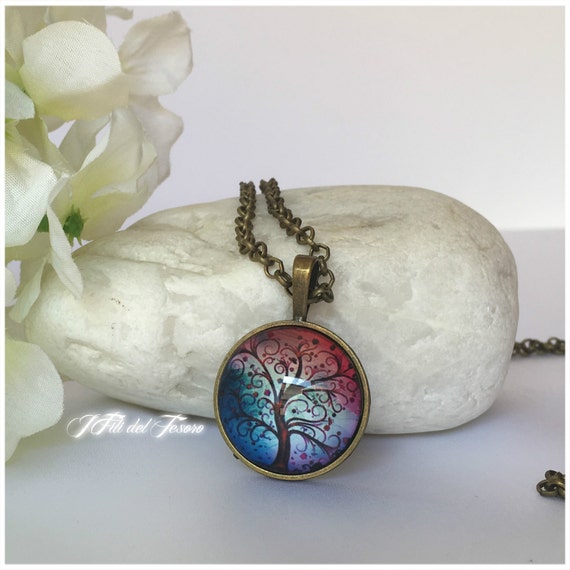 YAFEINI Collana Con Albero Della Vita Collana Con Ciondolo Albero - Foto 2