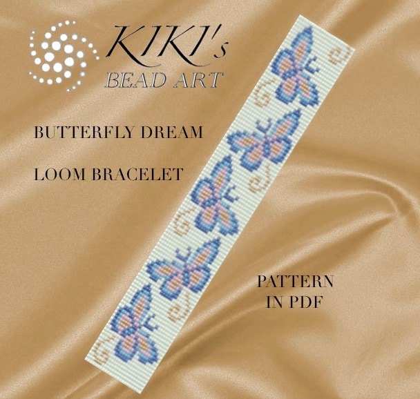 Bead loom pattern Butterfly dream LOOM bracelet PDF pattern