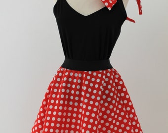 Minnie Mouse Skirt & Headband