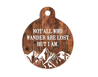 Not All Who Wander Are Lost Dog Tag for Dogs, Pet Id Tag for Dogs, Mountain Dog Tag, Outdoors Dog Tag, Outdoor Pet Tag, Dog Tag for Collar