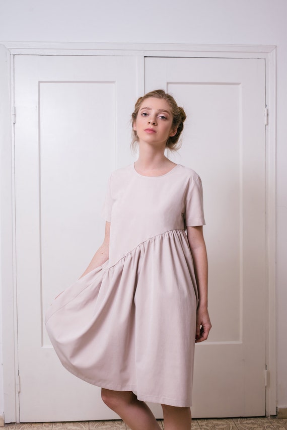 Blush dress Casual dress Women's dress Pink dress Light