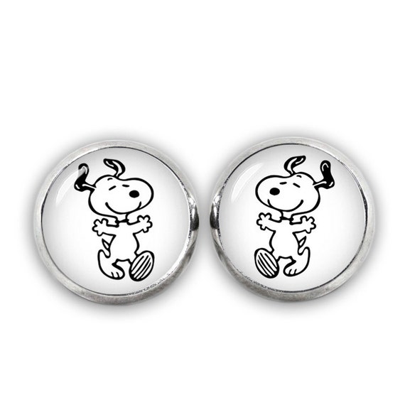Cute Snoopy Stud Earrings Snoopy Jewelry Geeky Fangirl Fanboy